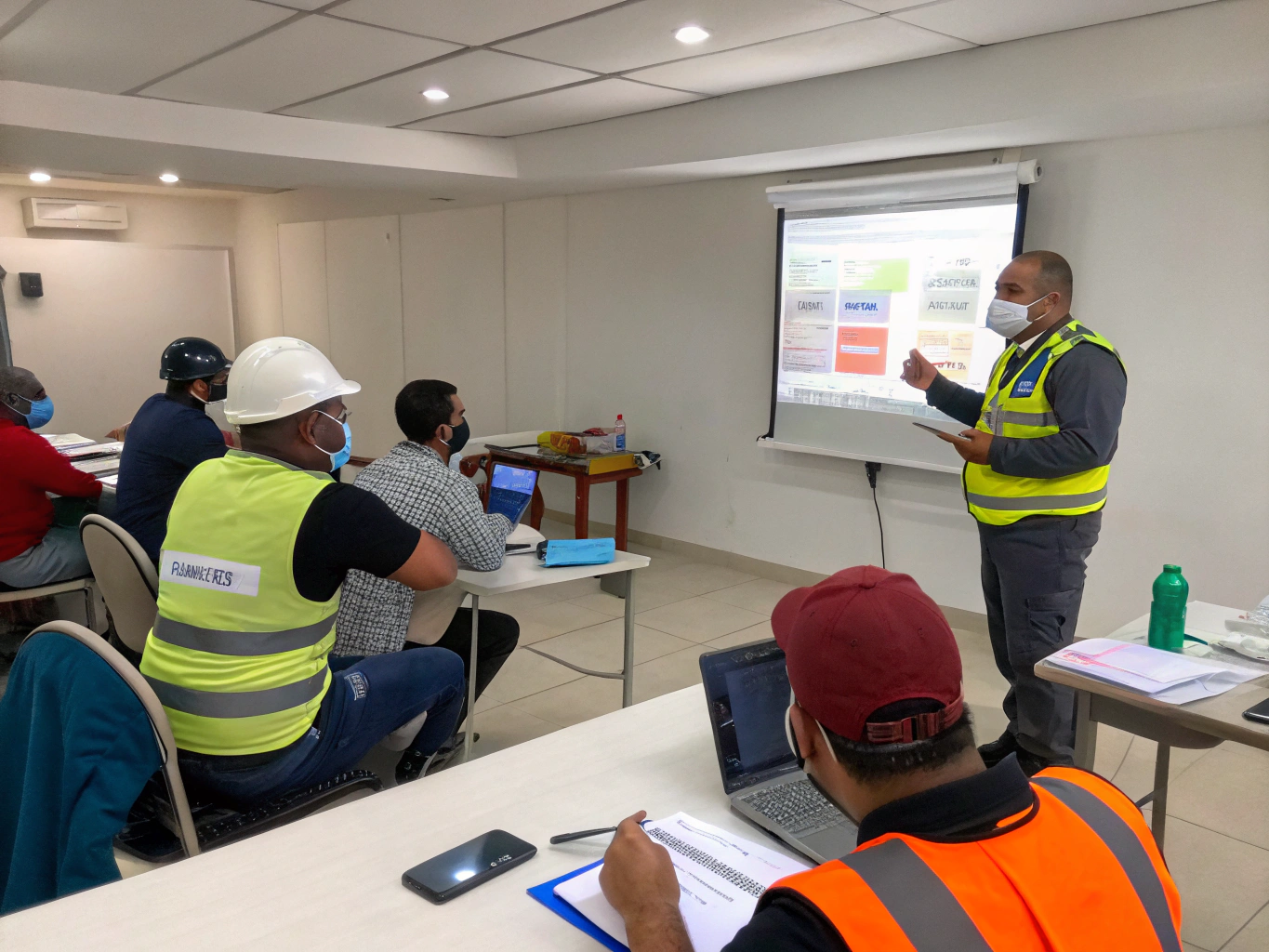 Sessione di formazione professionale sulla sicurezza sul lavoro